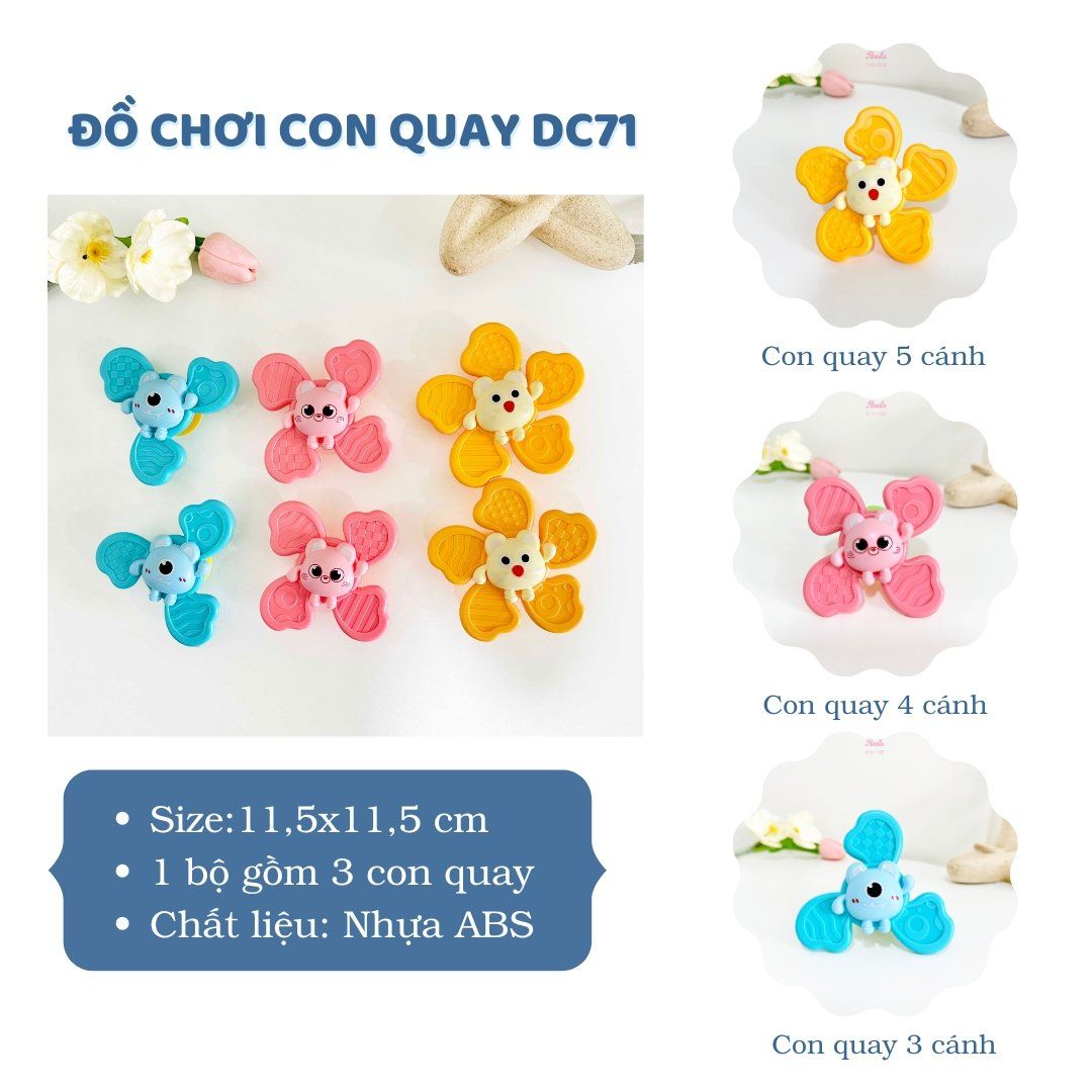 Con quay đồ chơi dính tường Hinata DC71