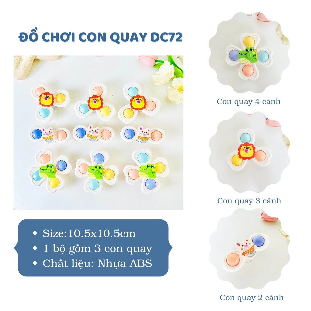 Con quay đồ chơi dính tường Hinata DC72