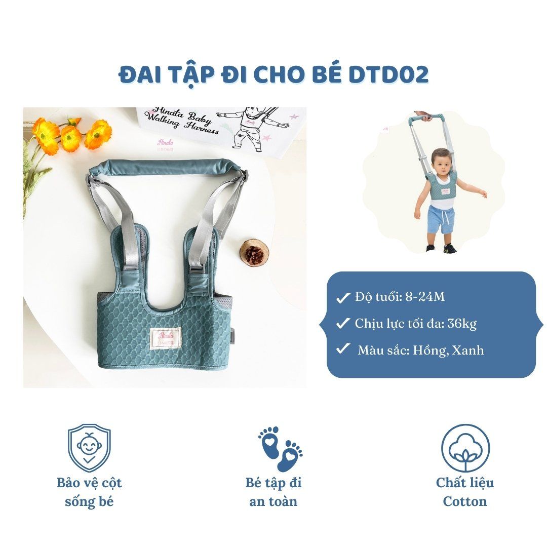 Đai tập đi an toàn DTD02 Hinata - Giúp bé tập đi dễ dàng