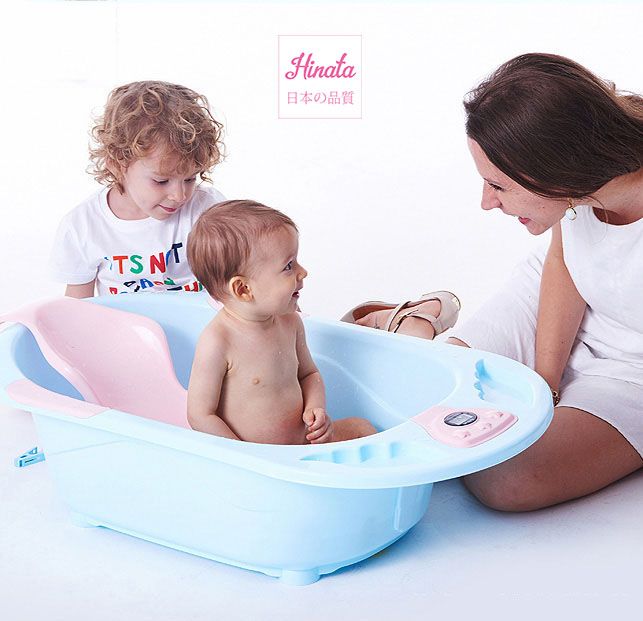 (50%OFF) Bồn tắm cho bé có nhiệt kế Hinata BT01