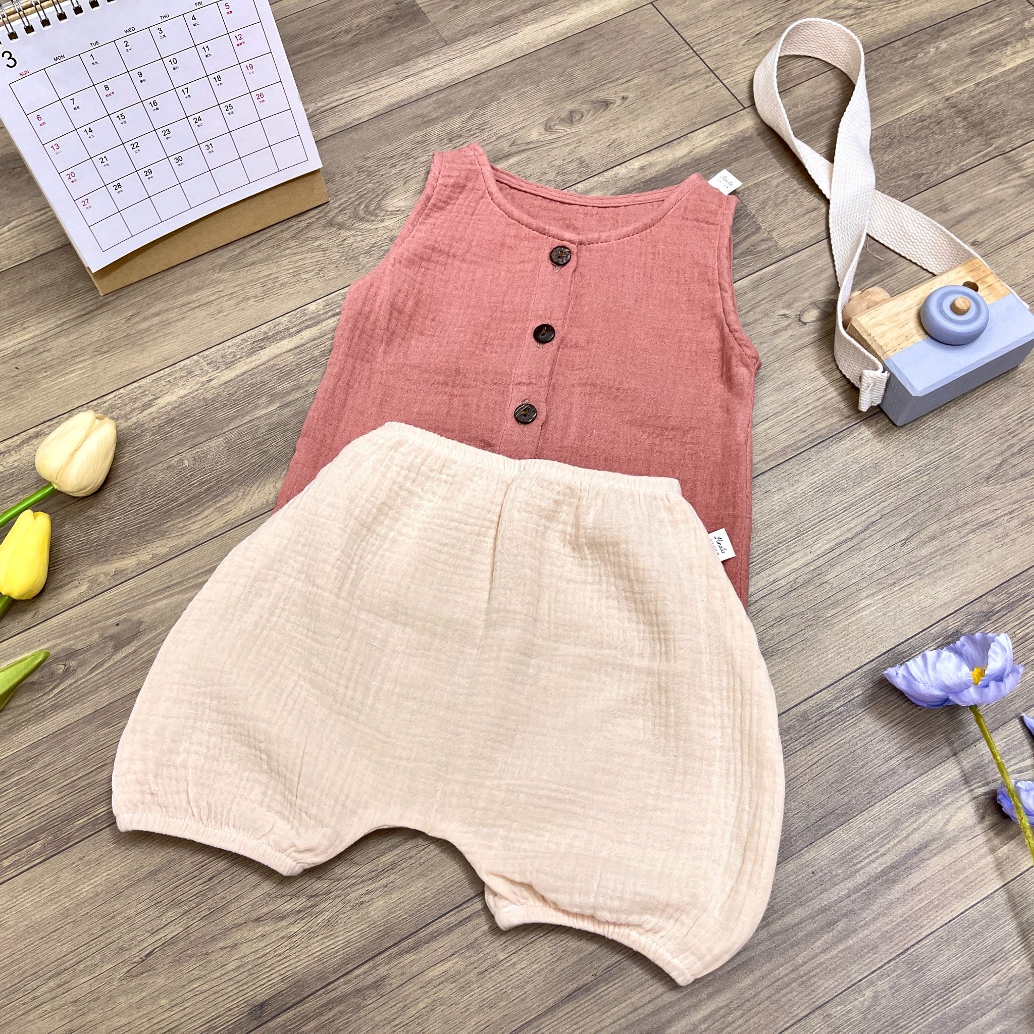 Đồ baby Muslin Unisex Hinata BF57