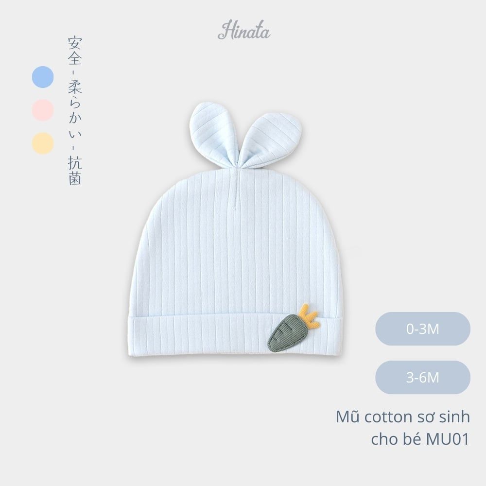 Mũ sơ sinh cho bé Unisex Hinata MU01