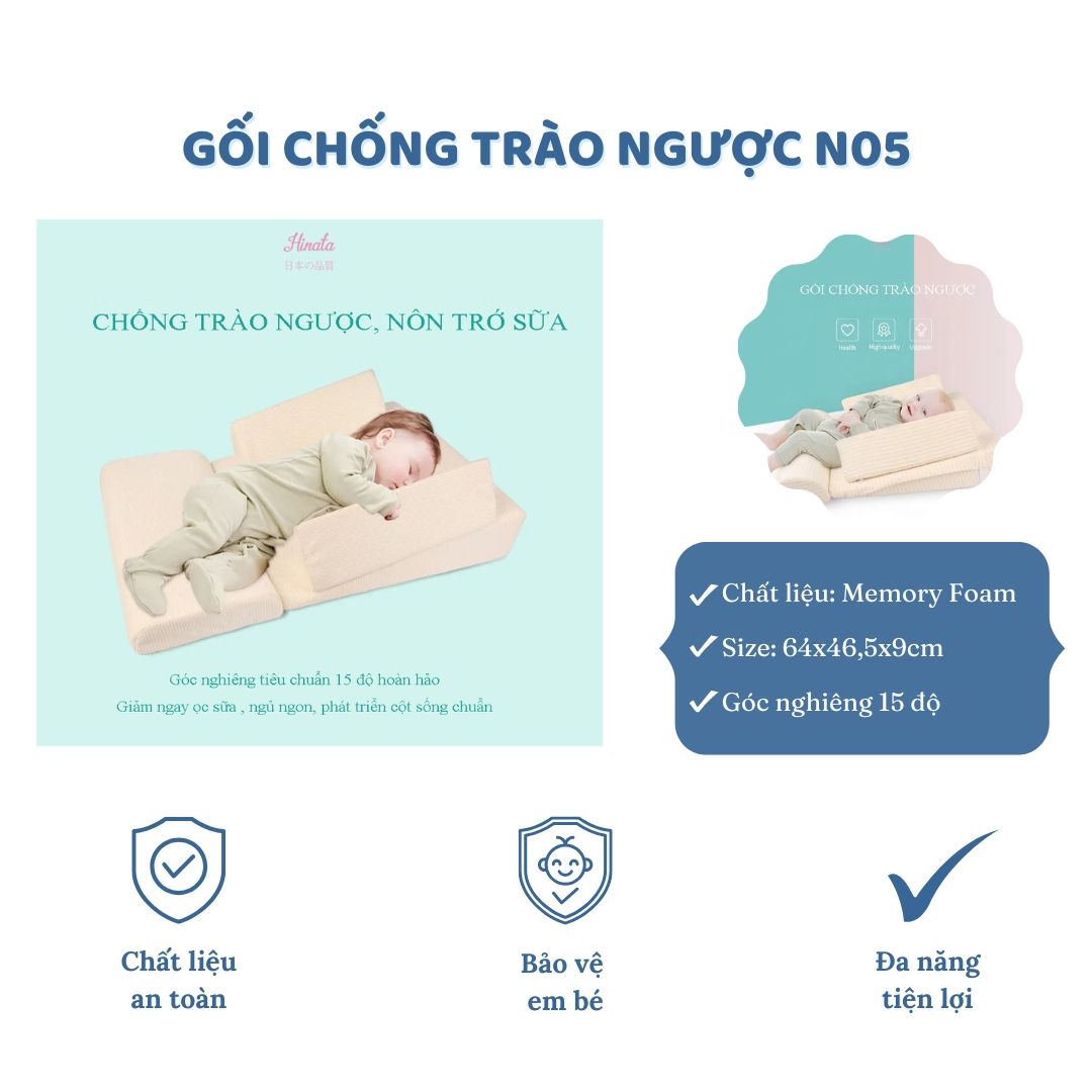 Gối chống trào ngược Hinata N05