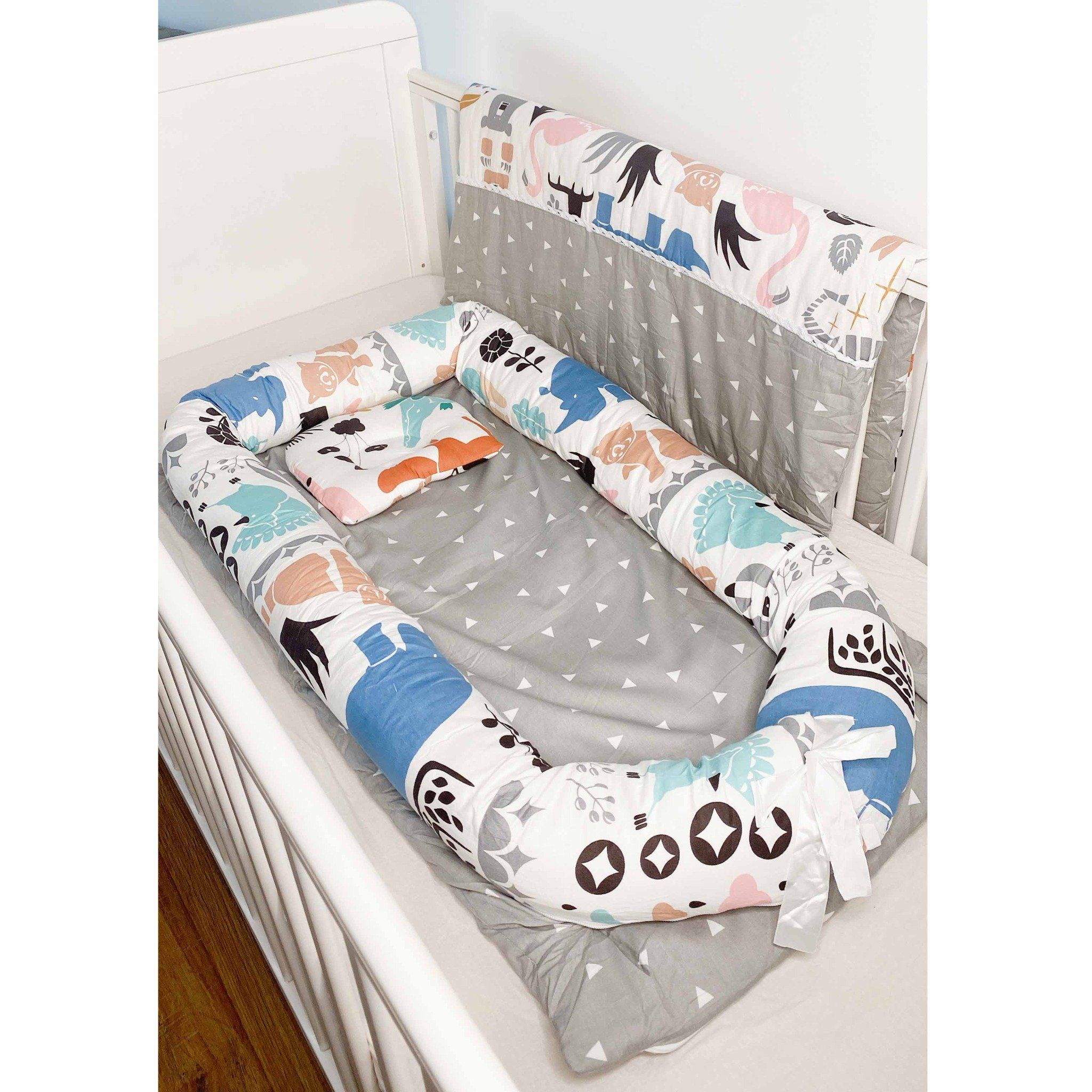 Combo giường nệm cho bé Hinata N01 (Không kèm chăn)