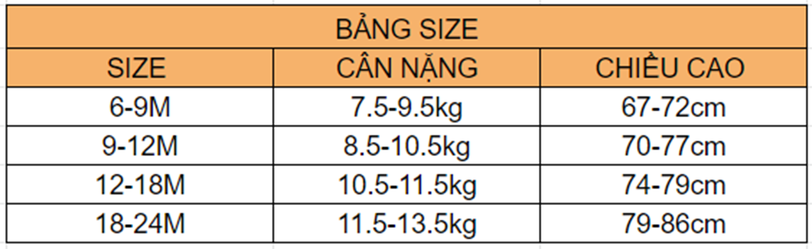 Bộ đồ rời cho bé gái Hinata BF58