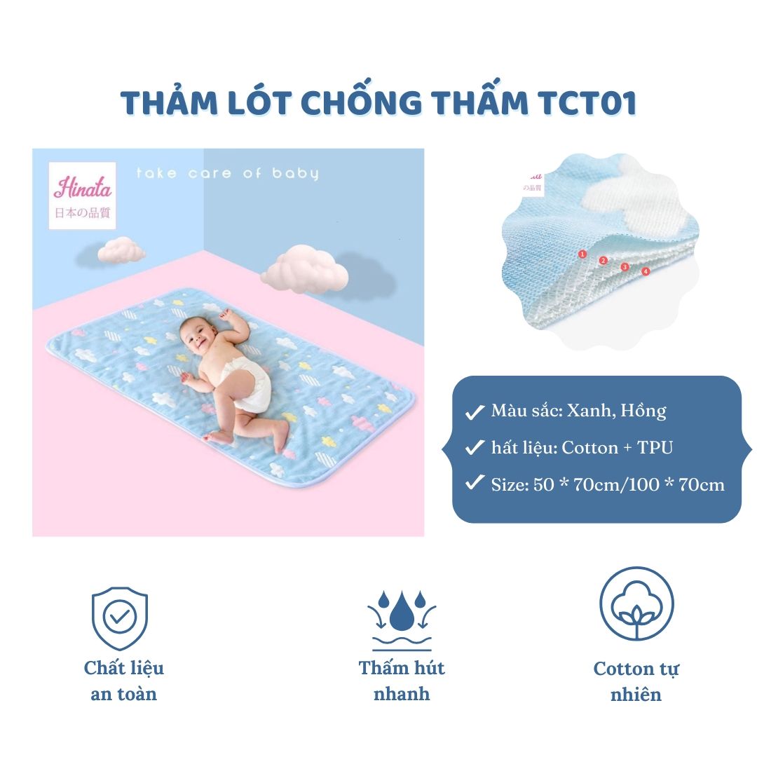 Thảm lót chống thấm Hinata Nhật Bản TCT01