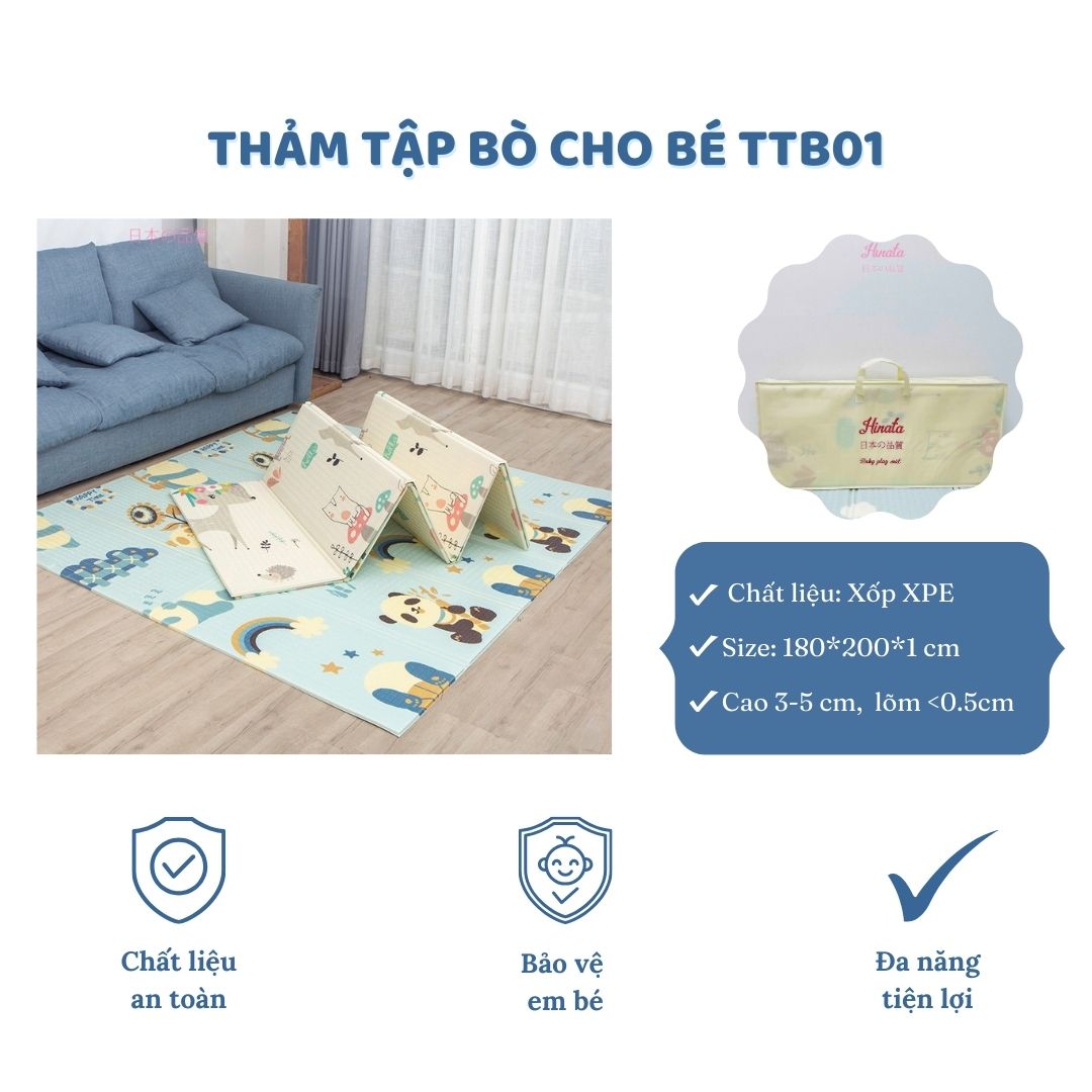 Thảm tập bò cho bé Nhật Bản Hinata TTB01