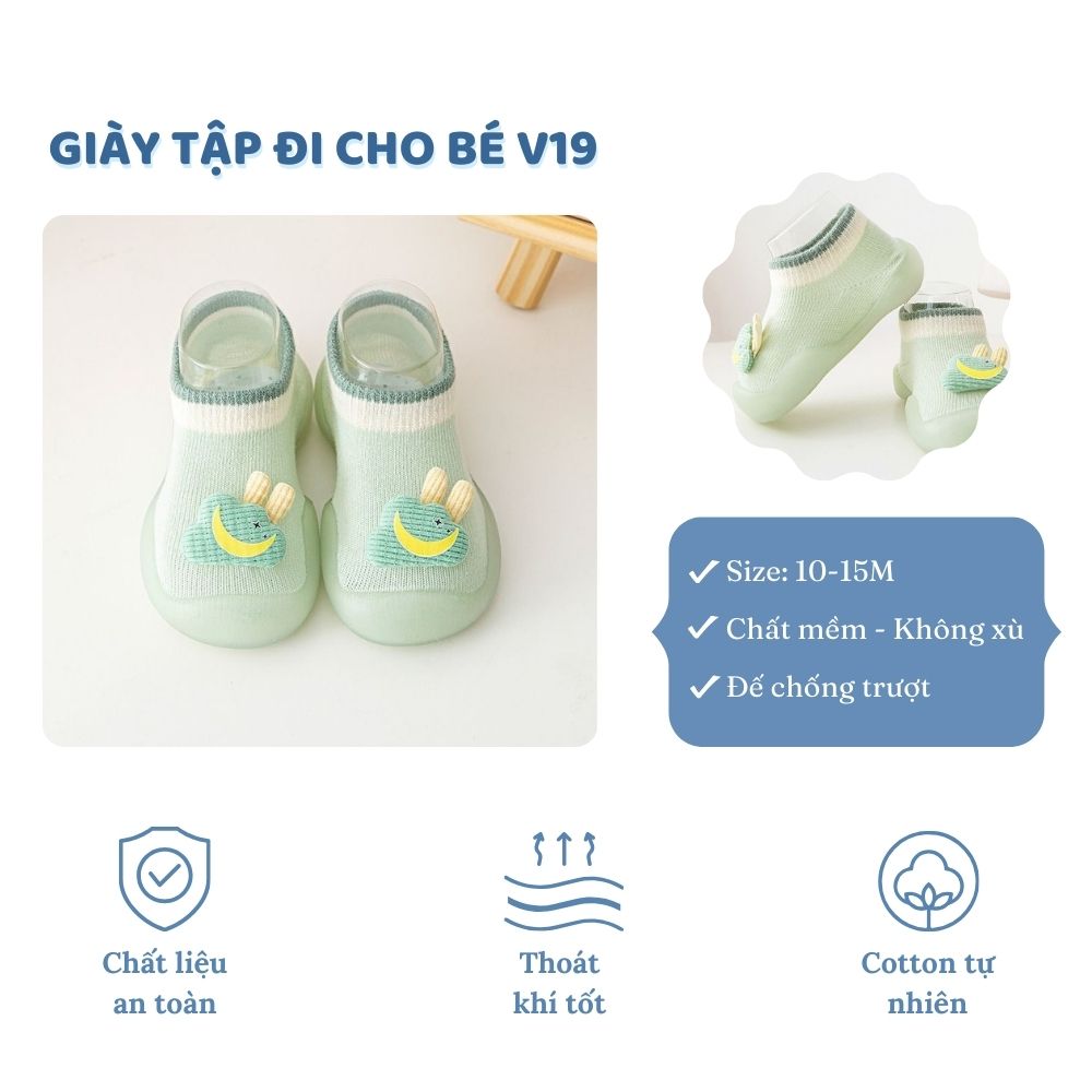 Giày tập đi chống trượt cho bé Hinata Nhật Bản V19