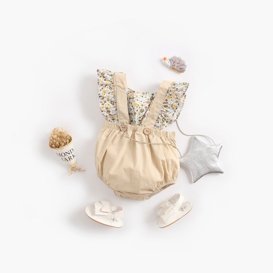 Set romper mùa xuân siêu dễ thương cho bé gái BF49