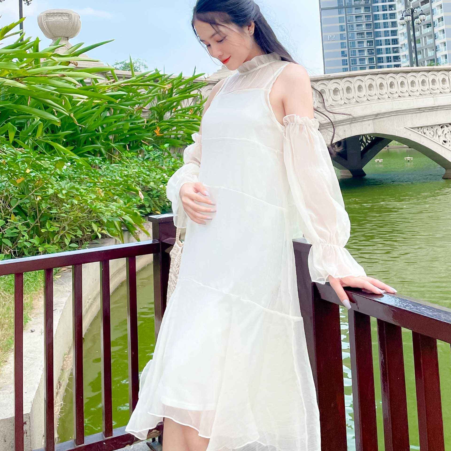 (SALE) Đầm bầu tiểu thư Hinata DB018