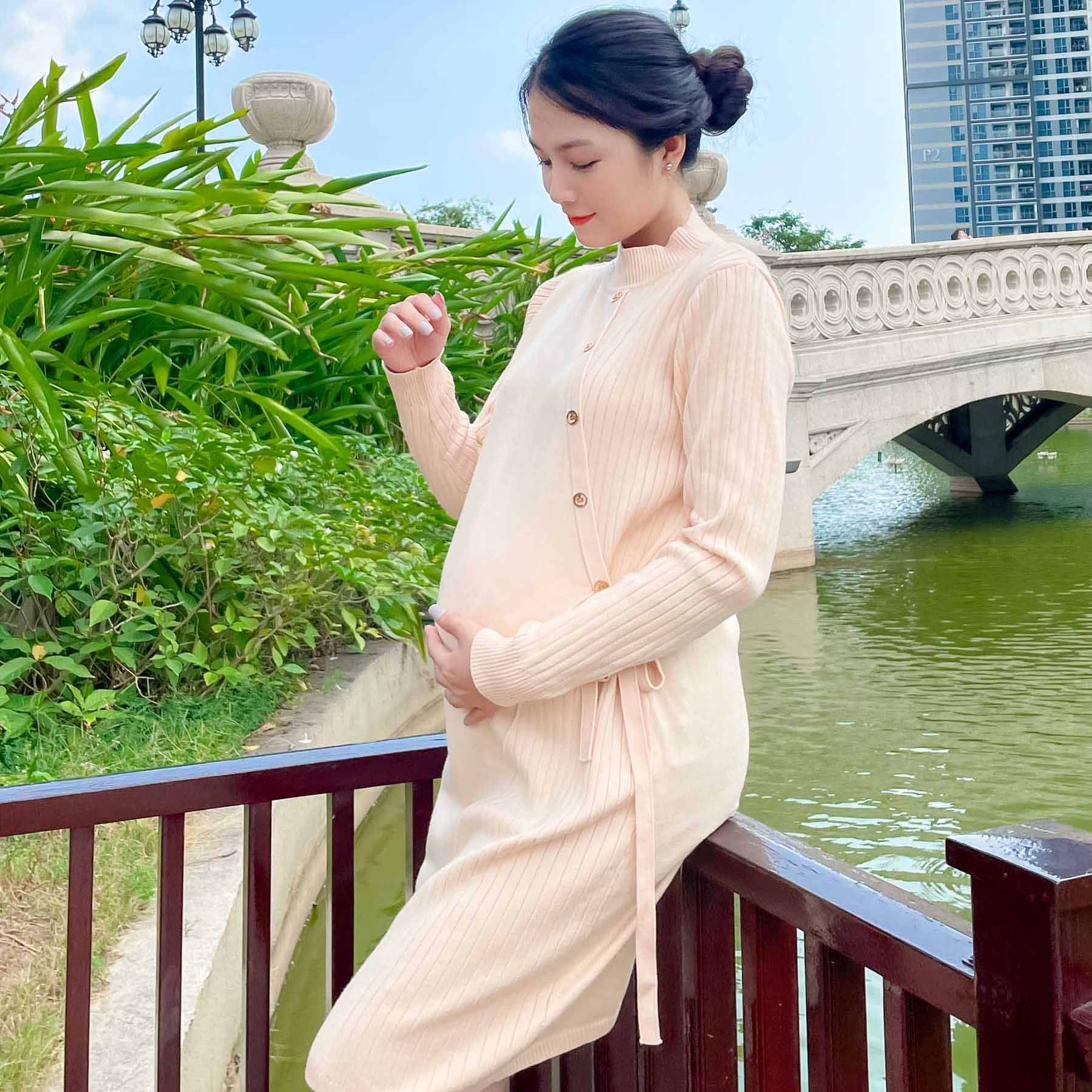 (SALE) Đầm bầu Len dáng xuông Hinata DB025