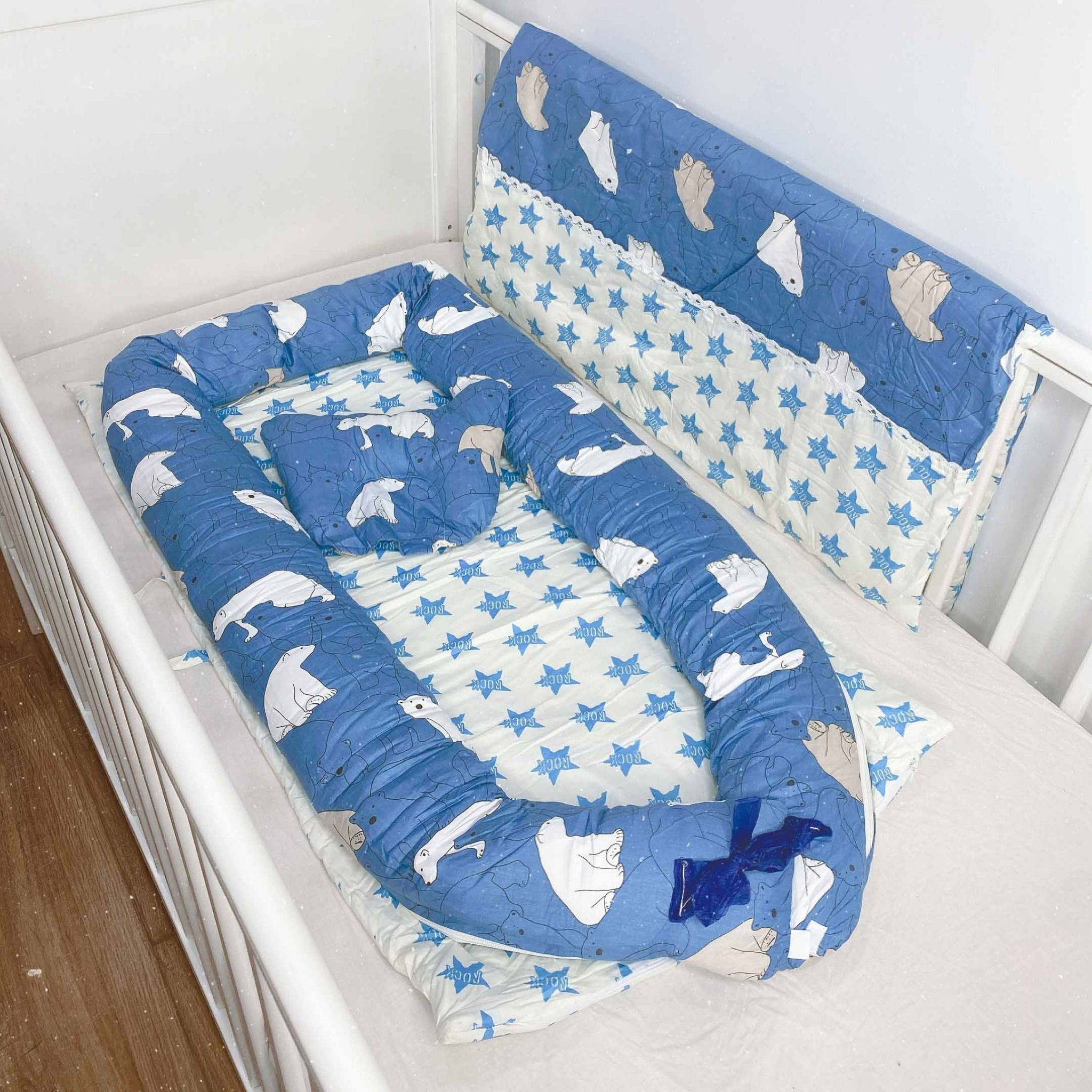 Combo giường nệm cho bé Hinata N01 (Không kèm chăn)