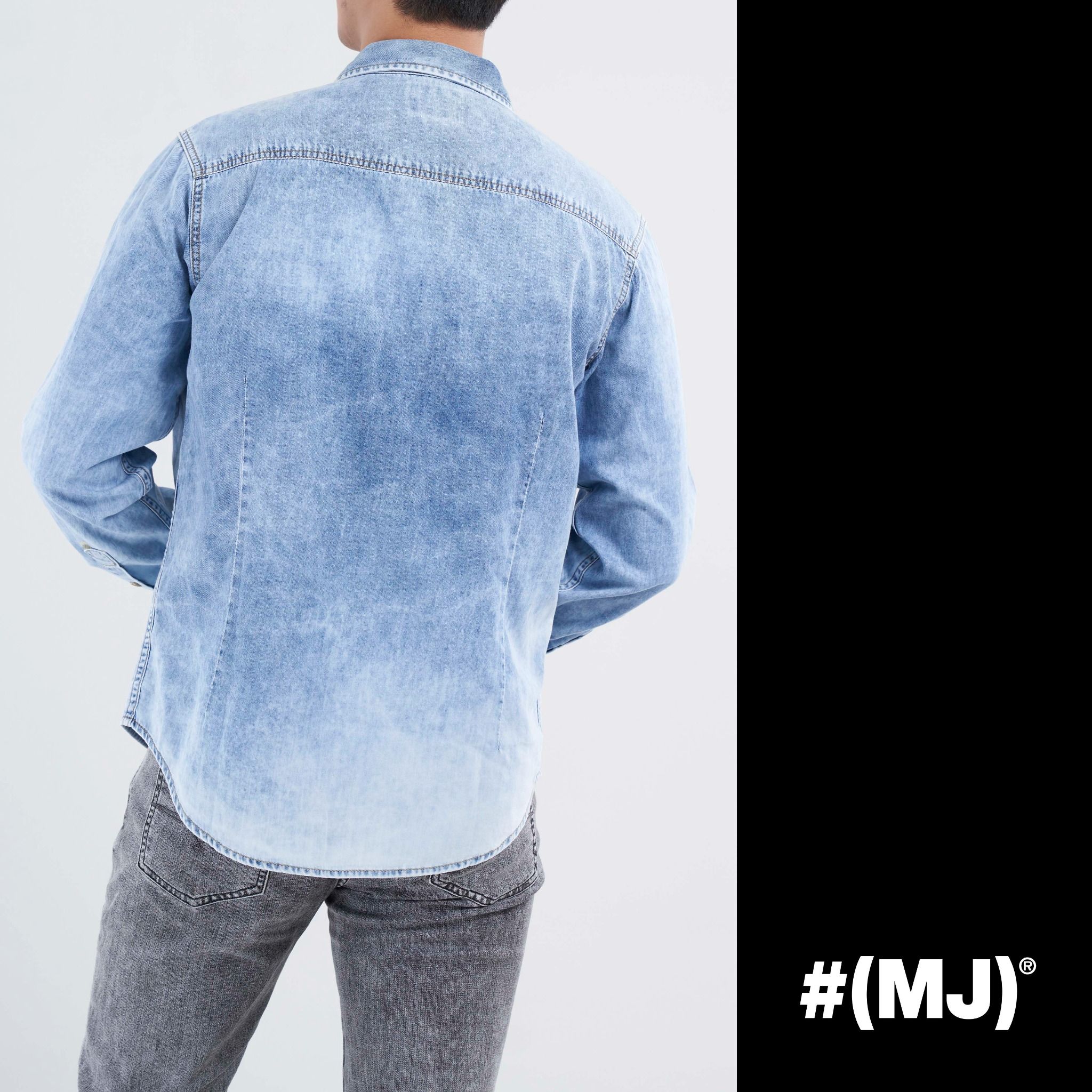 Áo sơ mi jeans nam dài tay MESSI MJB0102