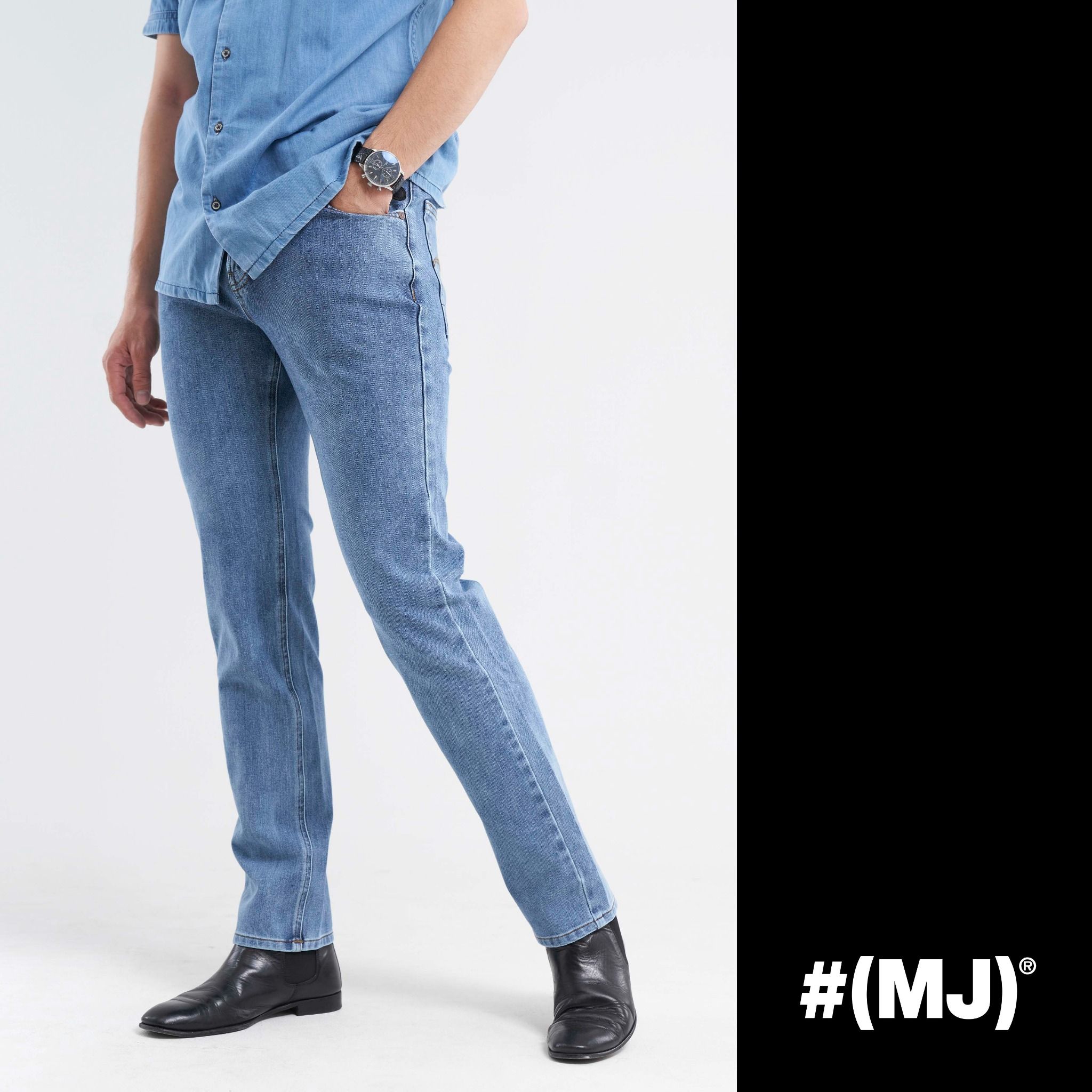 Quần jeans nam ống đứng MESSI MJB0106