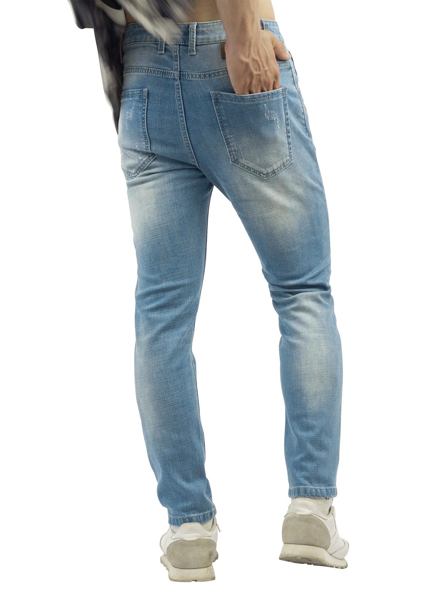 Quần jean lửng nam ống ôm SJM1128
