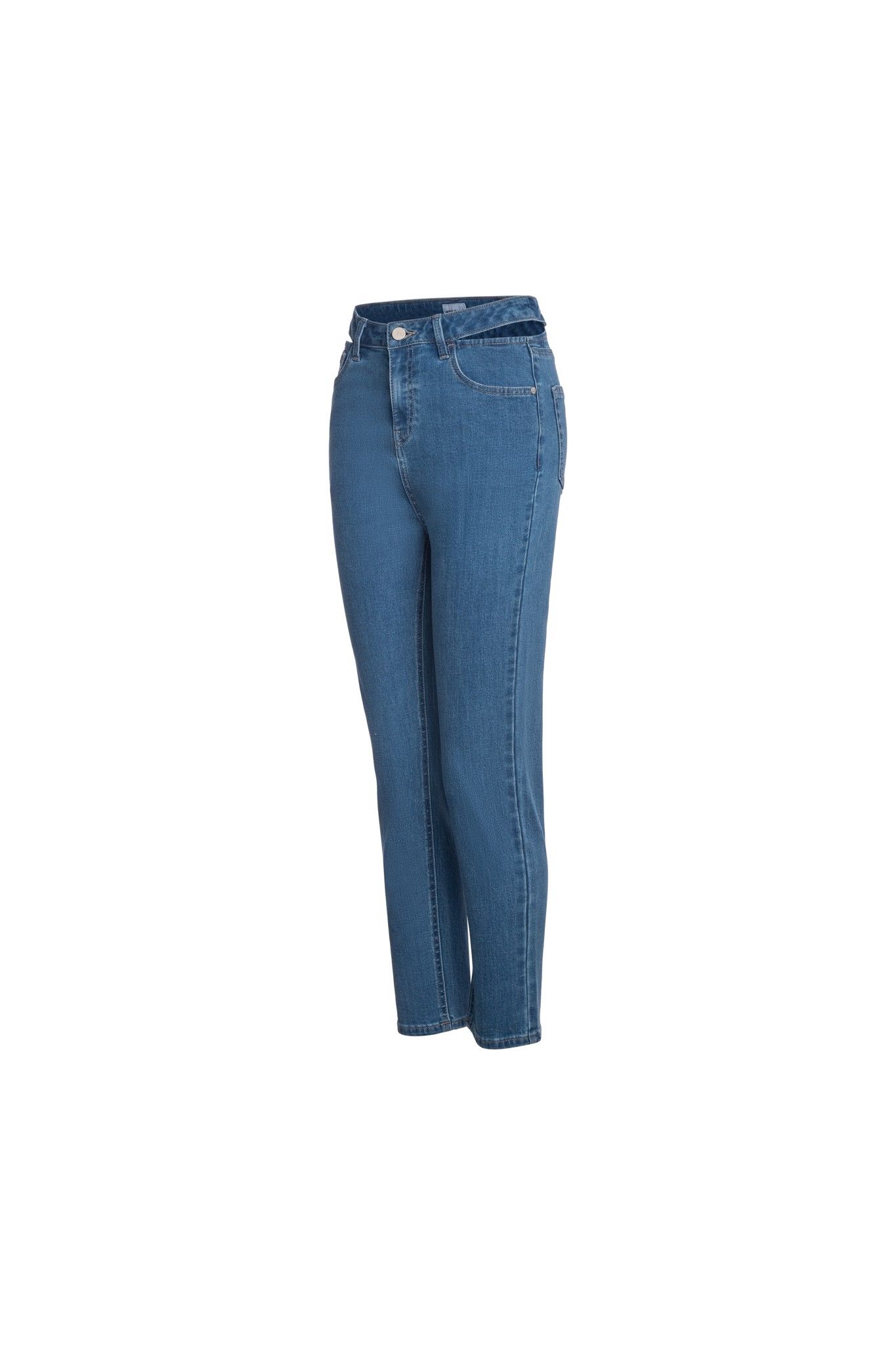 40 - Quần jean lửng nữ ống suông MESSI WJE0058