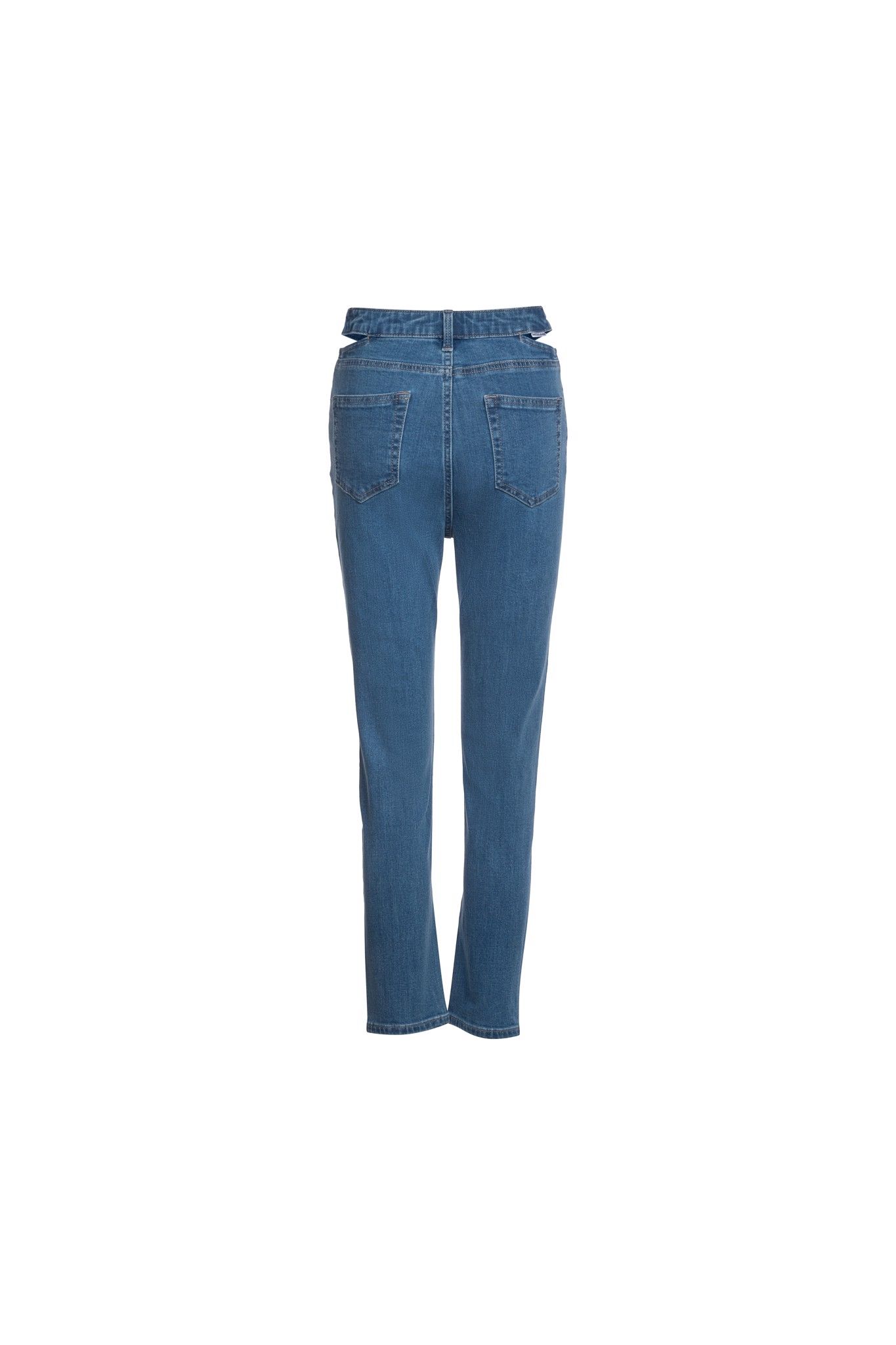 40 - Quần jean lửng nữ ống suông MESSI WJE0058