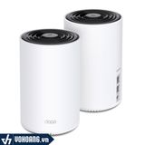  TP-Link Deco X68 | Bộ 2 Pack Wi-Fi 6 Mesh Tri-Band Tốc Độ Cao AX3600 | Hàng Chính Hãng 