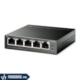  TP-Link SG105PE | Switch Quản Lý Thông Minh 5 Cổng Gigabit - Với 4 Cổng PoE+ | Hàng Chính Hãng 