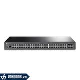  TP-Link SG3452 | Thiết Bị Switch Quản Lý Chia Mạng JetStream L2 48 Cổng Với 4 Cổng SFP Tốc Độ Cao Gigabit 