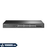  TP-Link SG3428 | Thiết Bị Switch Chia Mạng Jetstream L2+ 24 Cổng Với 4 Cổng SFP Tốc Độ Cao Gigabit 