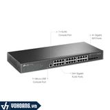  TP-Link SG3428 | Thiết Bị Switch Chia Mạng Jetstream L2+ 24 Cổng Với 4 Cổng SFP Tốc Độ Cao Gigabit 