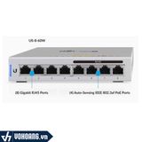  UniFi US-8-60W | Smart Switch 8 Port Gigabit - Hỗ Trợ 4 Port Gigabit Poe - Quản Lý Cloud Mới Nhất 