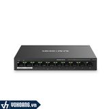  Mercusys MS110P | Thiết Bị Switch 10 Cổng 10/100Mbps - Tích Hợp 8 Cổng PoE Công Suất Lên Đến 30W 