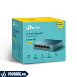  TP-Link LS105G | Thiết Bị Switch Chia Mạng 5 Cổng 10/100/1000Mbps Tốc Độ Cao - Thiết Kế Dạng Hộp Sắt 