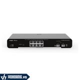  Ruijie RG-NBS3100-8GT2SFP-P | Thiết Bị Switch Ruijie 10 Cổng Gigabit L2 Với 2 Cổng SFP - Hỗ Trợ 8 Cổng PoE - Hỗ Trợ Quản Lý Cloud 