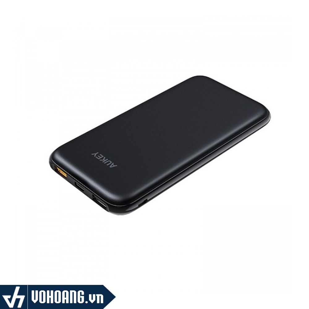 Aukey PB-N73 | Pin Sạc Dự Phòng Dung Lượng Cao 10.000mAh - Cổng Sạc Nhanh Type C 15W, 2 Cổng USB-A | Hàng Chính Hãng