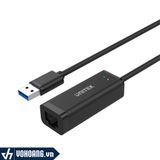  Unitek Y-3470BK | Cáp Chuyển Đổi USB 3.0 Sang Cổng LAN RJ45 Chuẩn Gigabit 