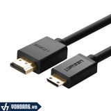  Cáp UGREEN HD108 10195 | Mini HDMI Ra HDMI 1M 