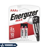  Energizer Max LR03 E92 BP2 | Pin Kiềm Alkaline AAA Chính Hãng 