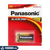  Panasonic Alkaline 6LR61T/1B | Pin Vuông 9V Chính Hãng 