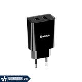  Baseus TC-012 | Bộ Sạc  Du Lịch 2 Cổng USB 10.5W - Sạc Nhanh 