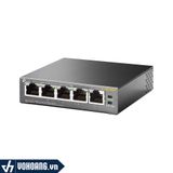  TP-Link SG1005P | Bộ Switch Để Bàn 5 Cổng Gigabit - Hỗ Trợ 4 Cổng PoE+ | Hàng Chính Hãng 