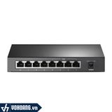  TP-Link SF1008P | Bộ Switch 8 Cổng 10/100Mbps Với 4 Cổng PoE+ - Truyền Tải PoE Lên Đến 250m | Hàng Chính Hãng 