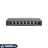  Ruijie RG-ES108GD | Bộ Switch Khung Thép 8 Cổng RJ45 10/100/1000M - Tốc Độ Cao Gigabit | Hàng Chính Hãng 