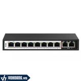  Switch POE DLink Des-F1010P-E 10 Cổng | Switch Hỗ Trợ 8 Cổng POE 10/100Mbps | Hàng Chính Hãng 