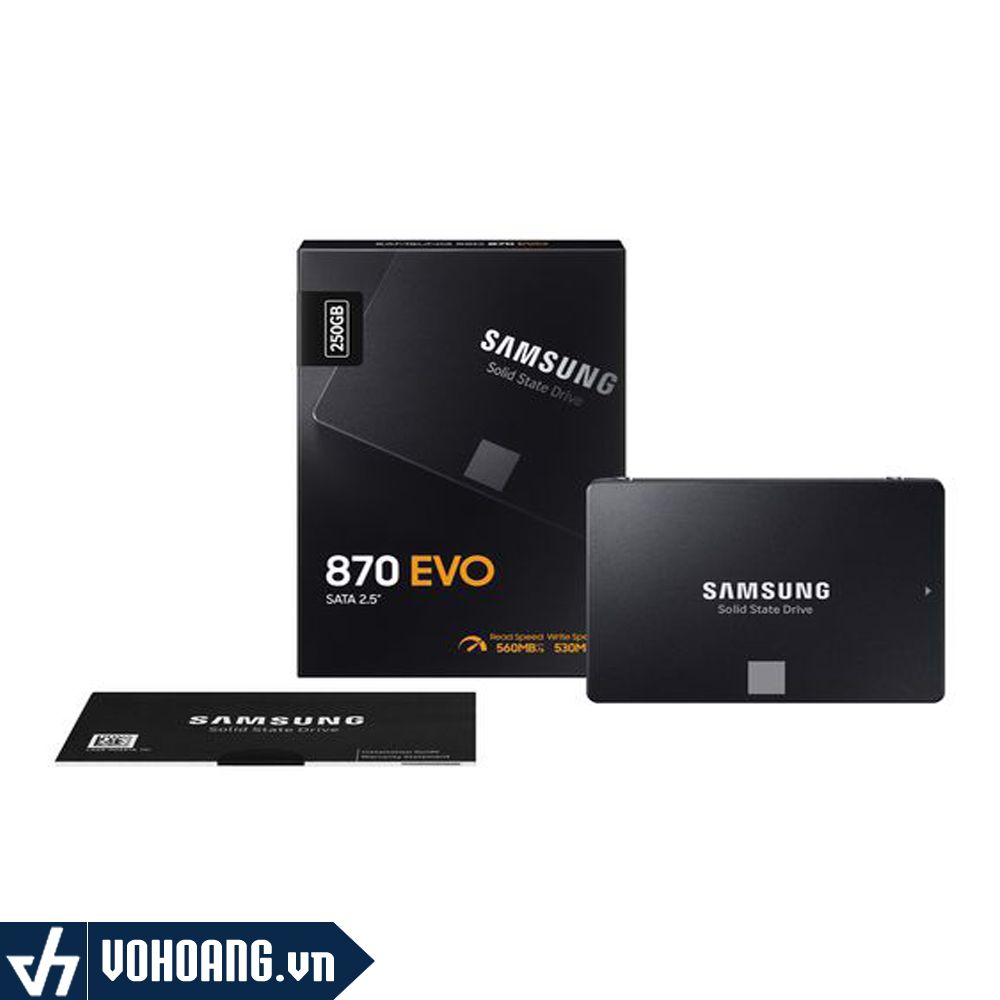 SamSung 870 Evo | Ổ Cứng SSD 250GB 2.5 Inch SATA III MZ-77E250BW | Hàng Chính Hãng