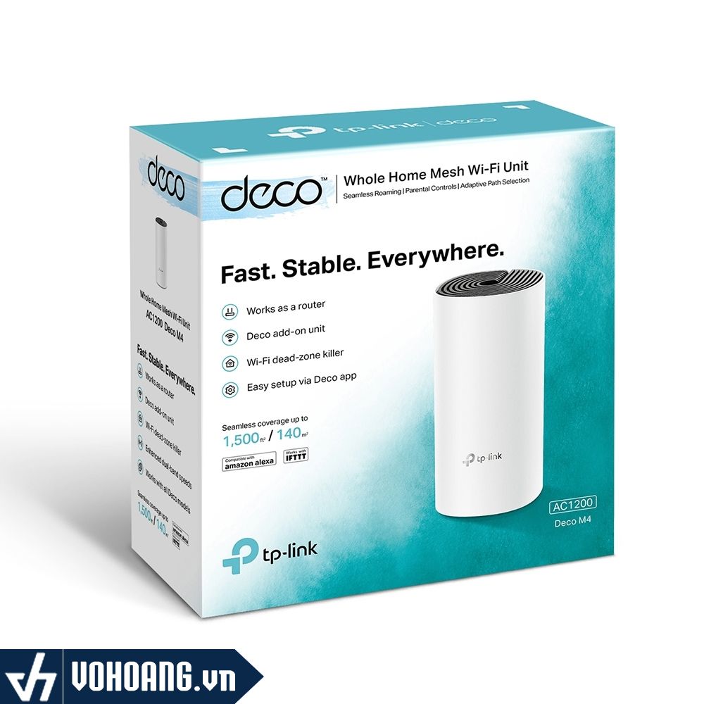 Tp-Link Deco M4 | Hệ Thống Wi-Fi Mesh Gia Đình AC1200