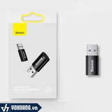  Đầu Chuyển USB Sang Type C tốc độ cao Baseus Ingenuity Series Mini OTG Gen2 LVL003 | Hàng Chính Hãng 