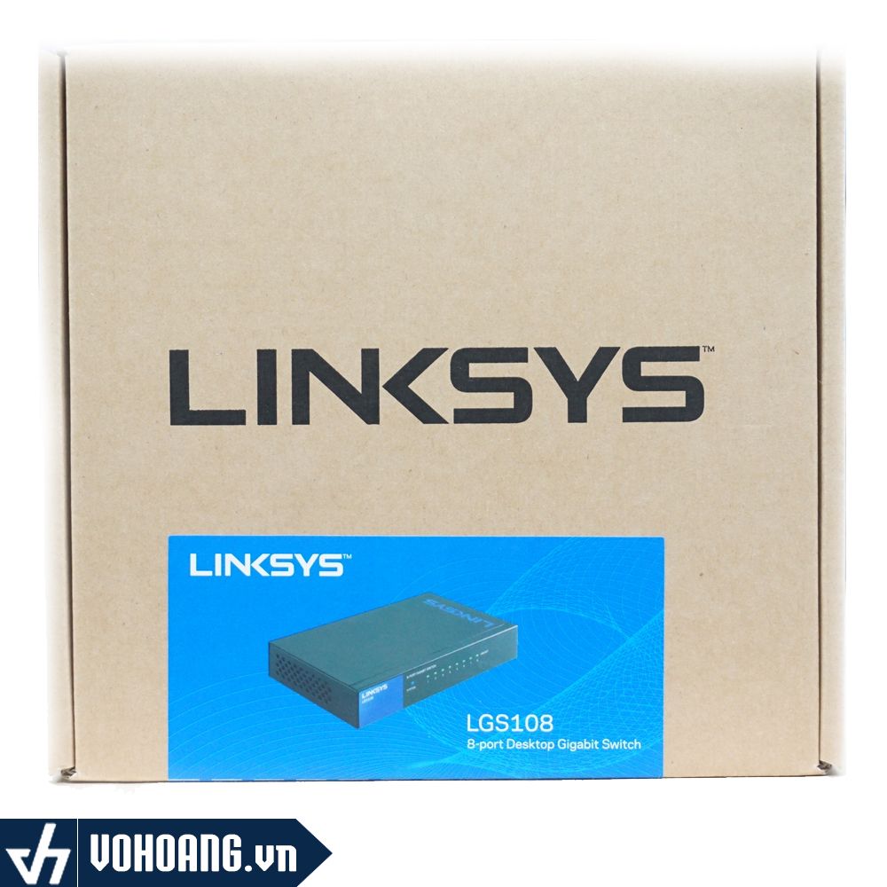 Linksys LGS108 | Switch Doanh Nghiệp 8 Port Gigabit Hiệu Năng Cao