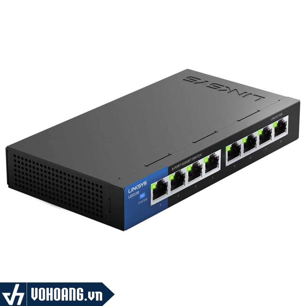 Linksys LGS108 | Switch Doanh Nghiệp 8 Port Gigabit Hiệu Năng Cao