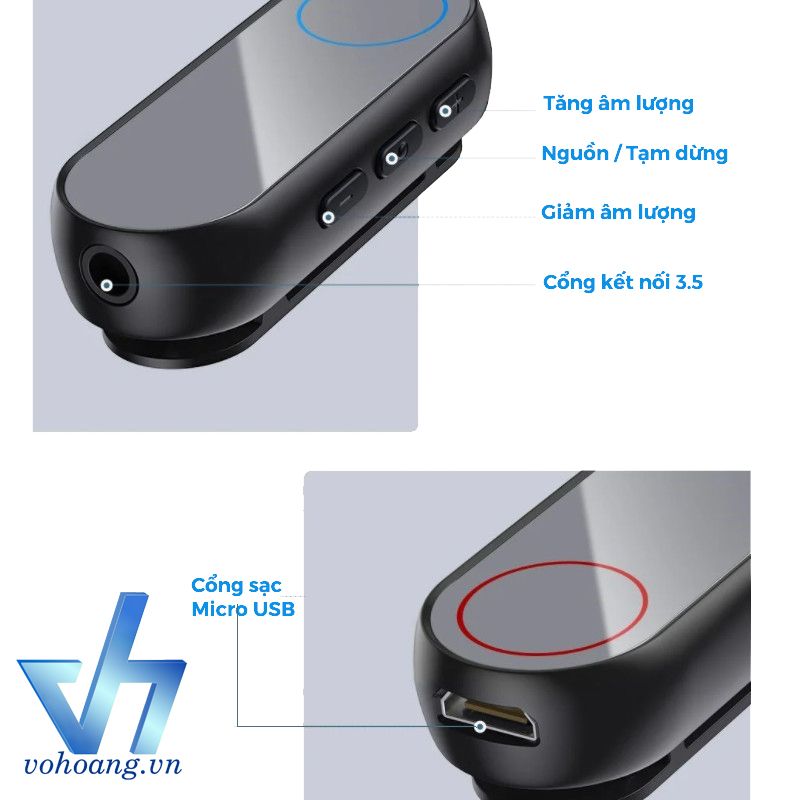 Bluetooth Adapter Baseus LV546-WH | Biến Loa Thường Thành Loa Không Dây