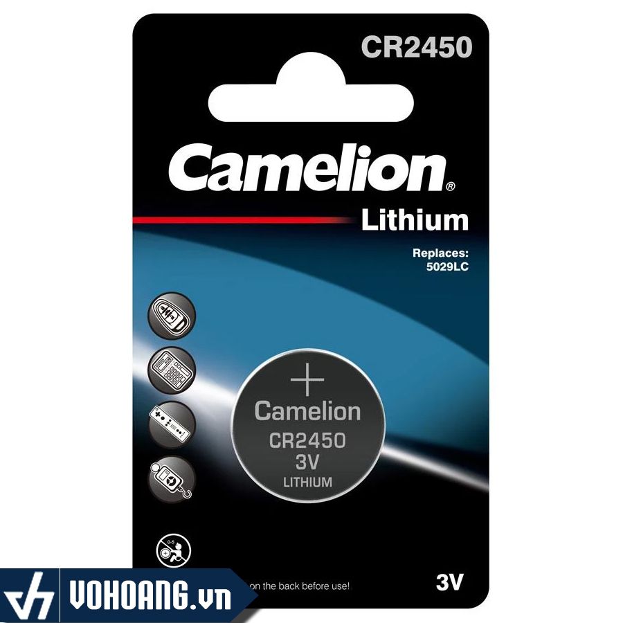 Camelion CR2450 | Pin Đồng Xu Chuyên Dụng Cho Máy Đo Y Tế - Hàng Chính Hãng