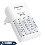  Panasonic  Eneloop K-KJ55MCC40V | Bộ Sạc Pin Nhanh 1.5H Cao Cấp Kèm 4 Pin AA 2.000mAh Chính Hãng 