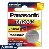  Panasonic Lithium CR2032 | Pin Cúc Áo Đồng Xu Chính Hãng - Giá Rẻ 