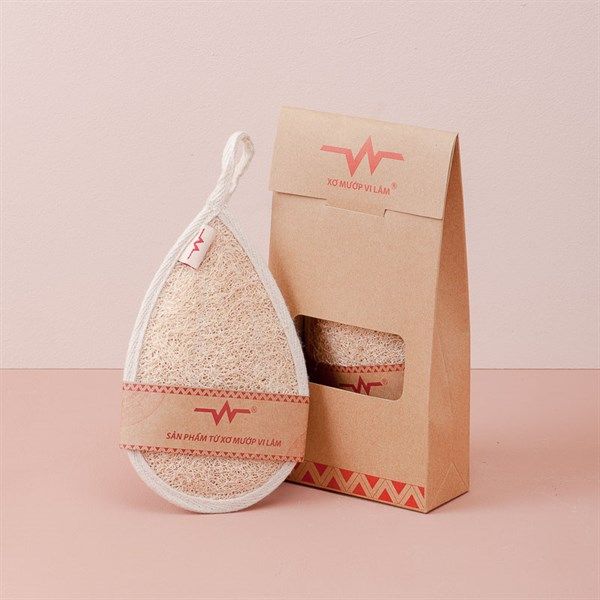 Bông tắm giọt nước xơ mướp (2 cỡ)